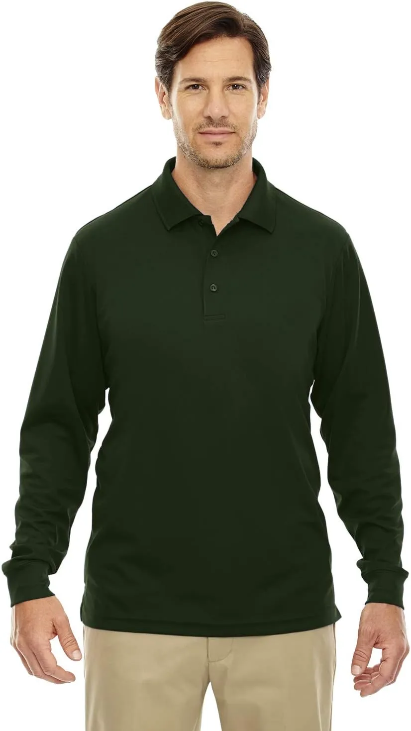 Ash City Core 365 Mens Pinnacle Performance Long Sleeve Pique Polos (88192)