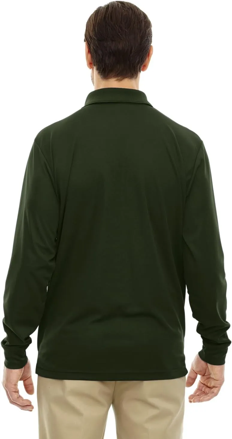Ash City Core 365 Mens Pinnacle Performance Long Sleeve Pique Polos (88192)