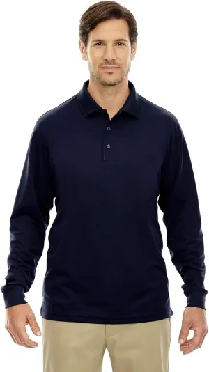 Ash City Core 365 Pinnacle Men's Performance Pique Polo Shirt, Classic Navy 849, Medium
