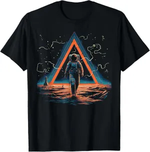 Astronaut Space Triangle Art Spaceman Abstract Men Women Kid T-Shirt