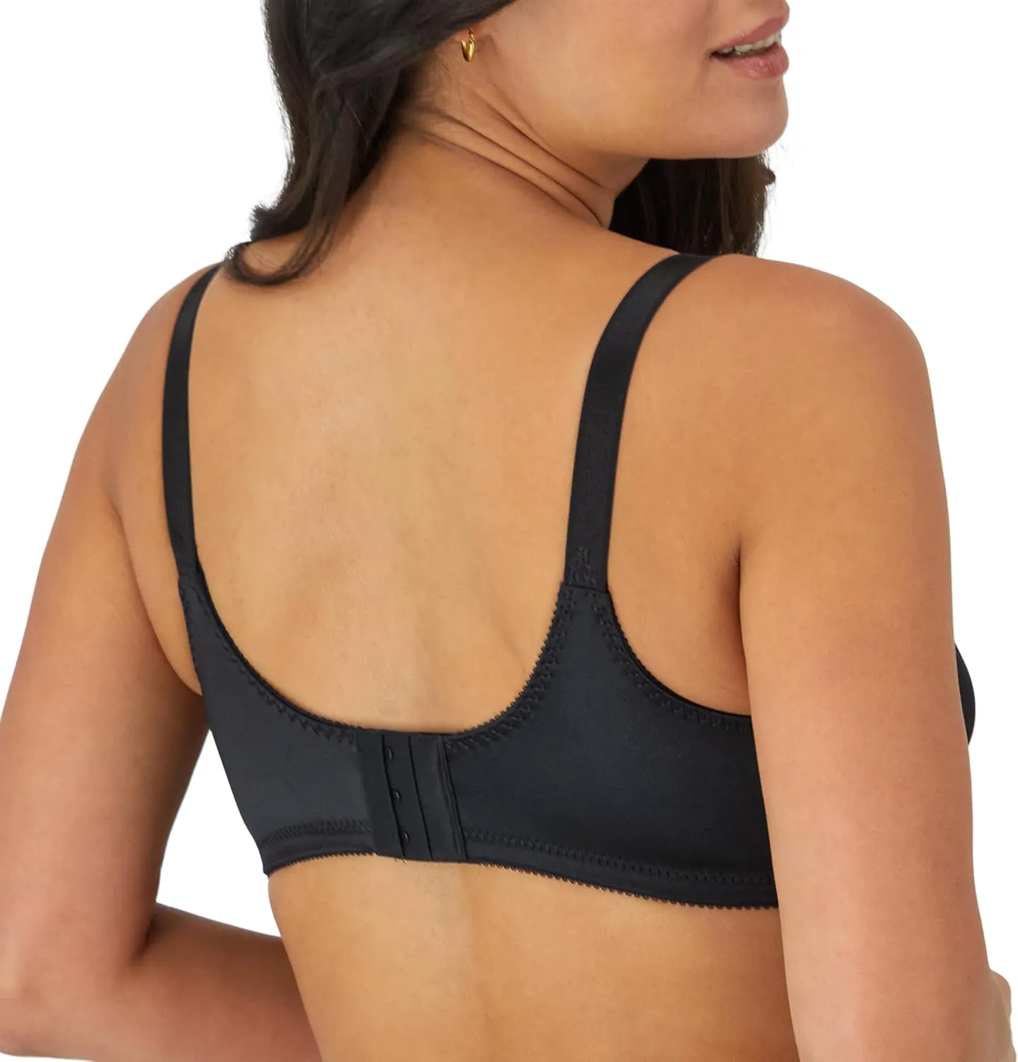 Bali Women's Double Support Wireless Bra, Comfortsoft Full-coverage Wirefree Bra, Df3820