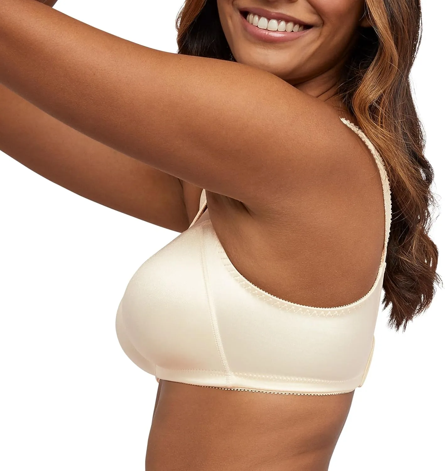 Bali Women's Double Support Wireless Bra, Comfortsoft Full-coverage Wirefree Bra, Df3820