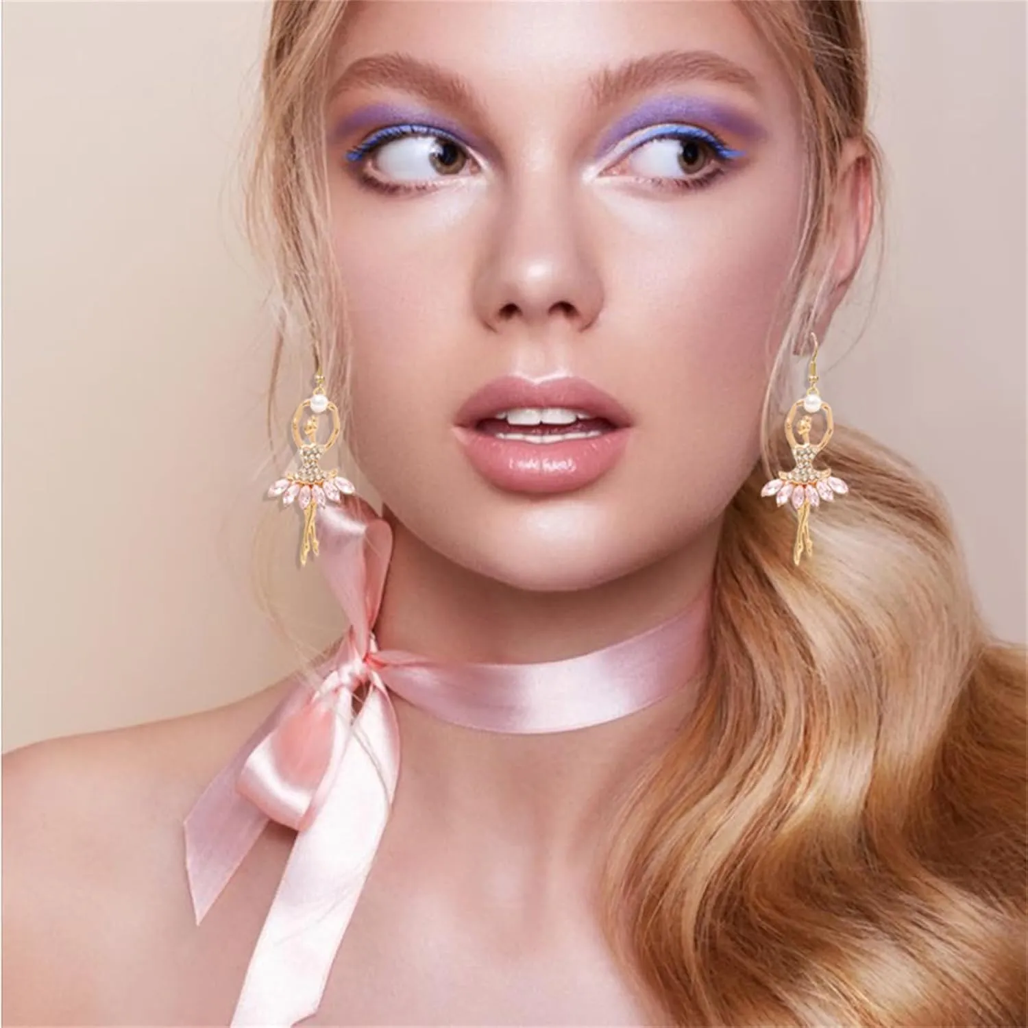 Ballerina Ballet Dancer Earrings for Women Sweet Elegant Dancing Ballet Earrings for Ballerina Earrings Christmas Gift