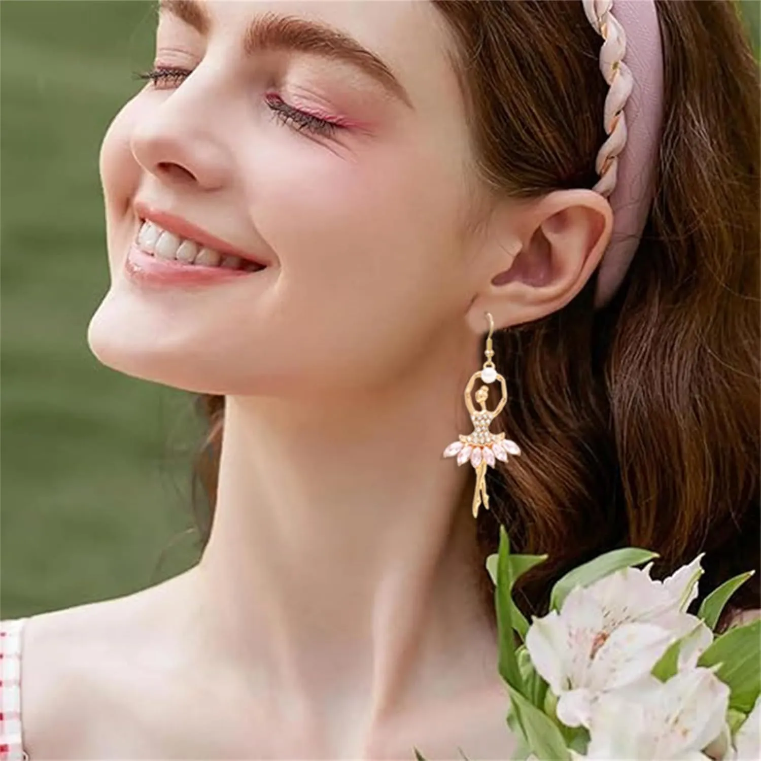 Ballerina Ballet Dancer Earrings for Women Sweet Elegant Dancing Ballet Earrings for Ballerina Earrings Christmas Gift