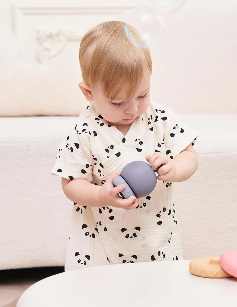 BINIDUCKLING Baby Kimono Robes Cotton Muslin Romper Clothes Newborn - 24 Months