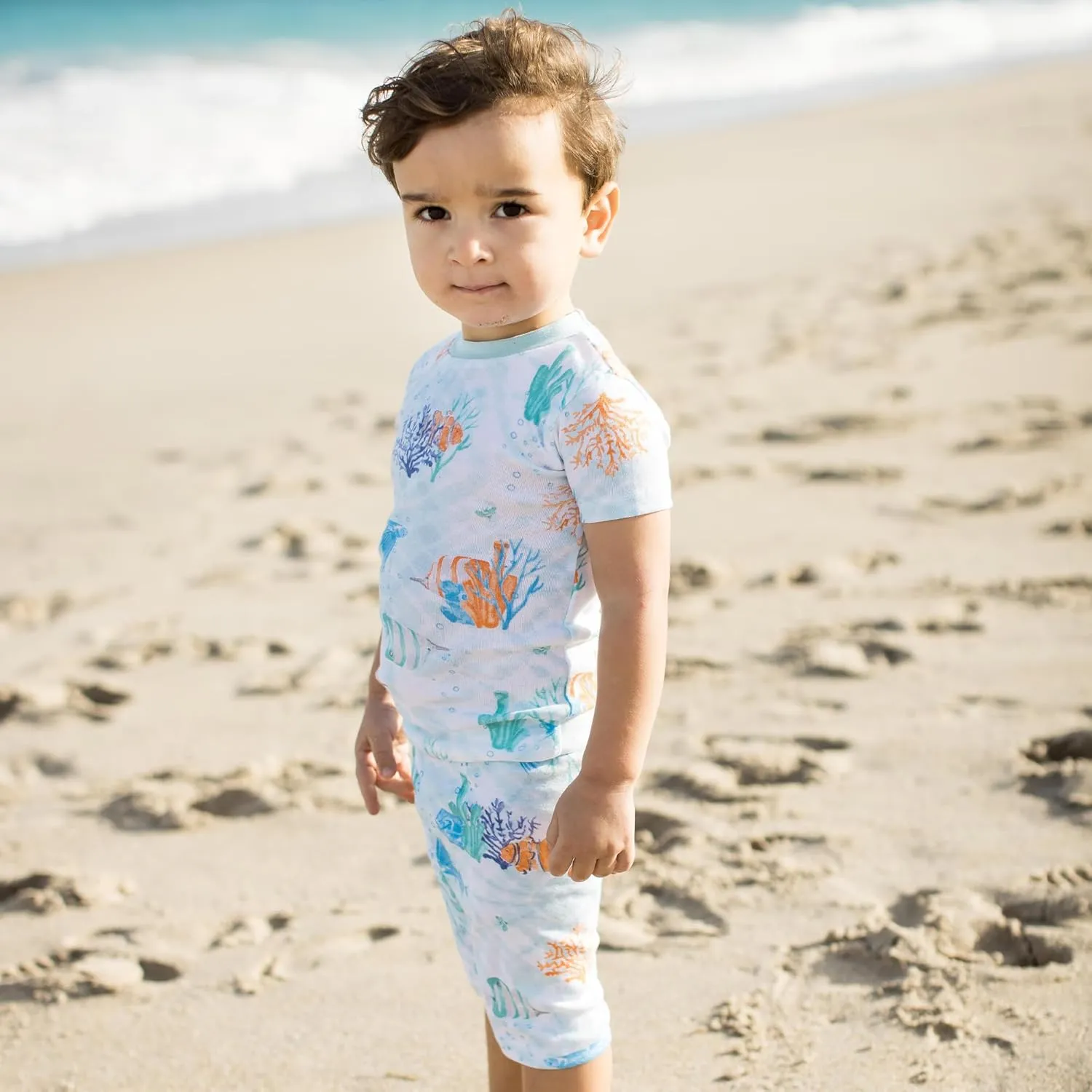 Burt's Bees Baby Baby Boys' Pajamas, Tee and Pant 2-Piece Pj Set, 100% Organic Cotton