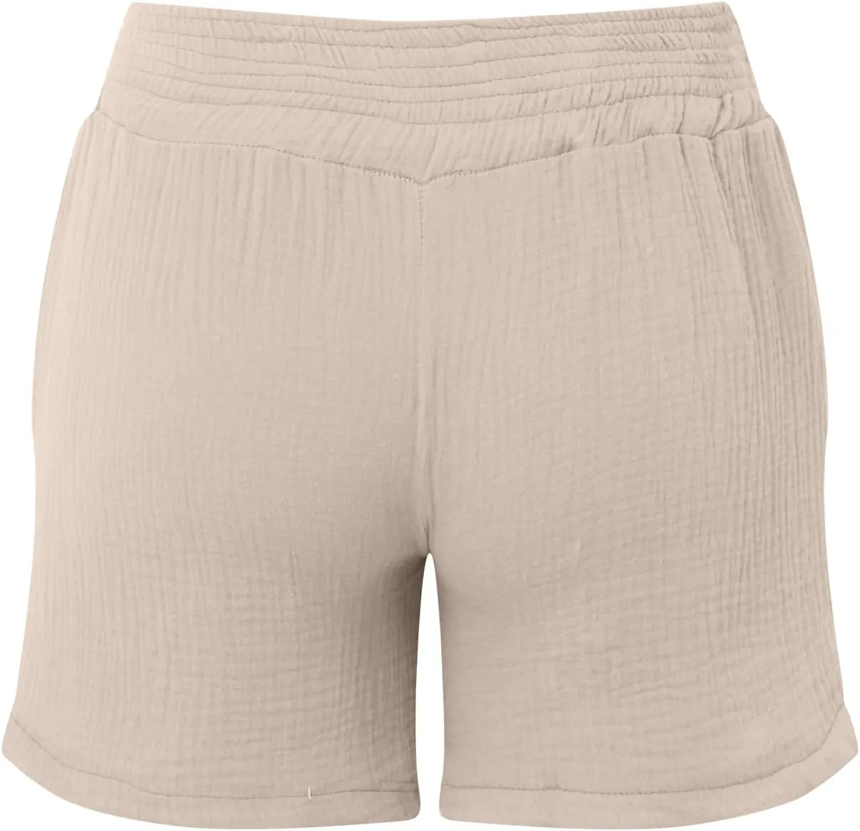 Cotton Linen Shorts for Women Summer Casual High Waisted Wide Leg Beach Shorts Drawstring Comfy Pull On Short Pants