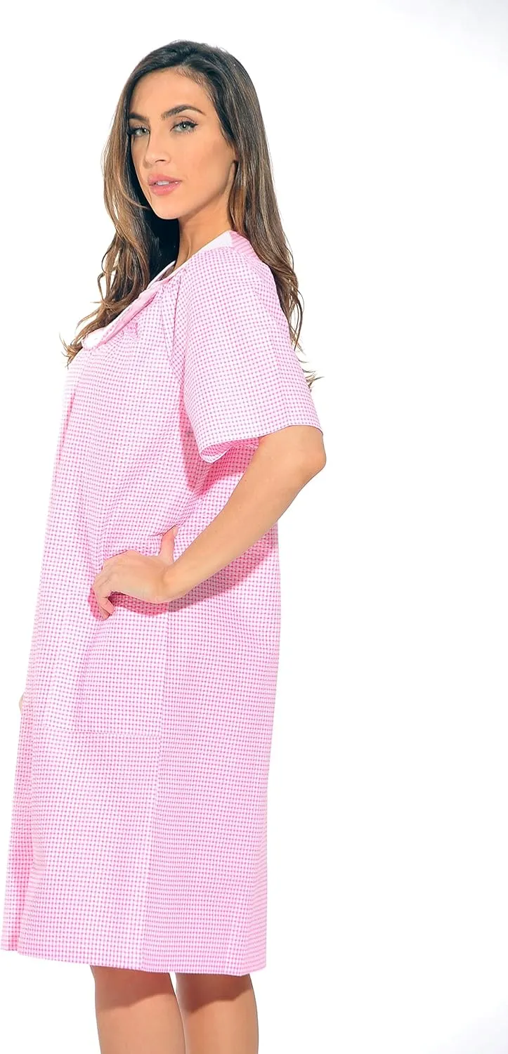 Dreamcrest Short Sleeve Duster Housecoat Women Sleepwear