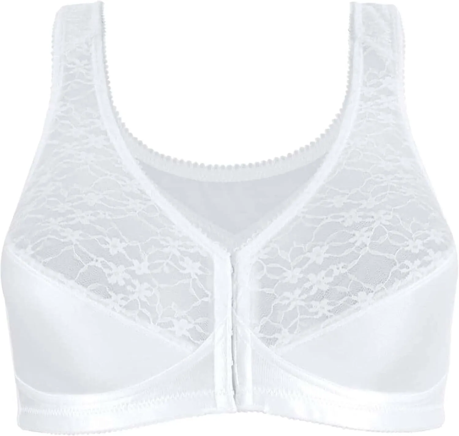 Exquisite Form 5100565 FULLY Lace Wireless Back & Posture Support Bra with Front Closure