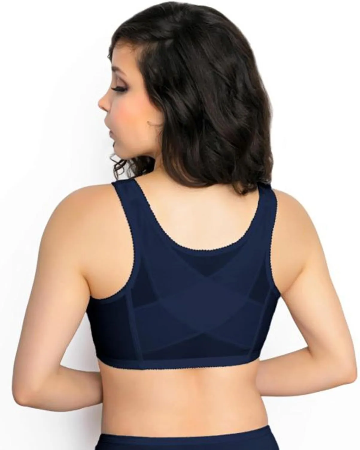 Exquisite Form 5100565 FULLY Lace Wireless Back & Posture Support Bra with Front Closure