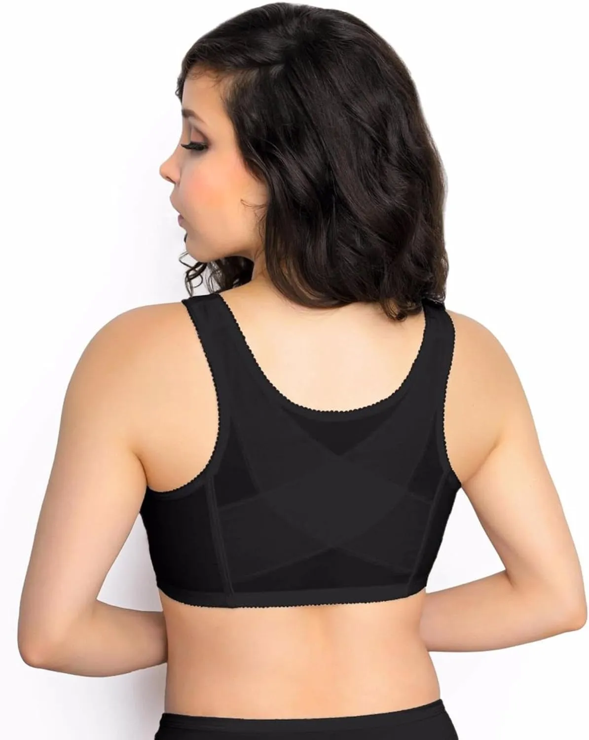 Exquisite Form 5100565 FULLY Lace Wireless Back & Posture Support Bra with Front Closure