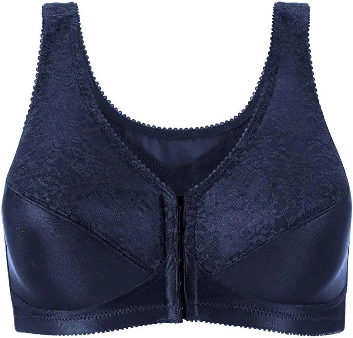 Exquisite Form 5100565 FULLY Lace Wireless Back & Posture Support Bra with Front Closure