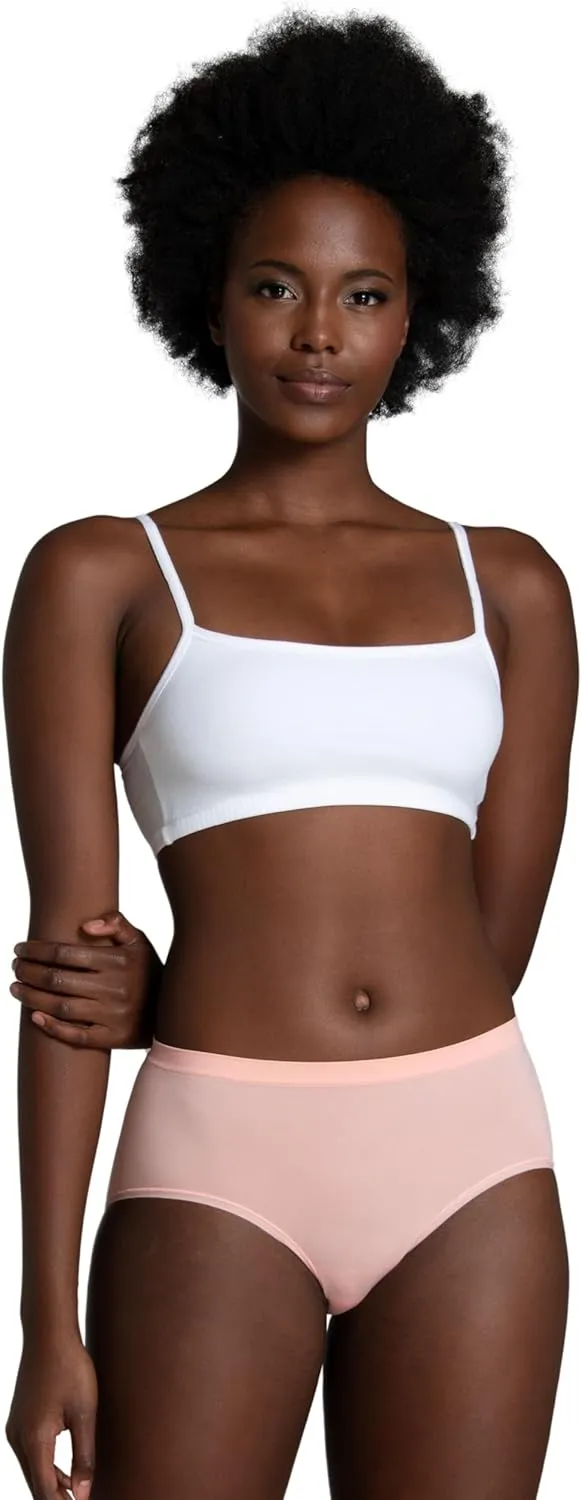 Fruit of the Loom Women's No Show Seamless Underwear, Amazing Stretch & No Panty Lines, Available in Plus Size