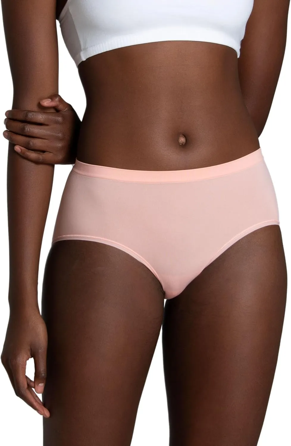 Fruit of the Loom Women's No Show Seamless Underwear, Amazing Stretch & No Panty Lines, Available in Plus Size