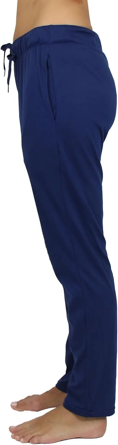 Galaxy by Harvic 3-Pack Women's Loose Fit Lounge Pants - Soft Stretchy Leggings for Relaxing, Yoga, or Everyday Wear (S-3XL)
