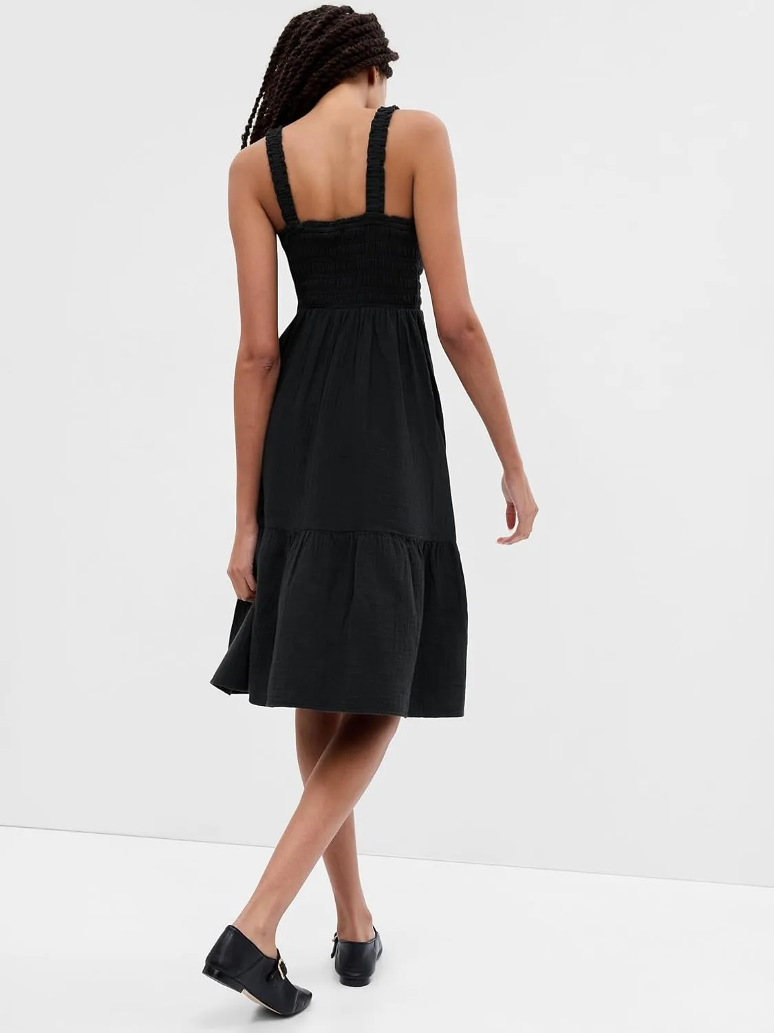 GAP Women's Smocked Midi Dress