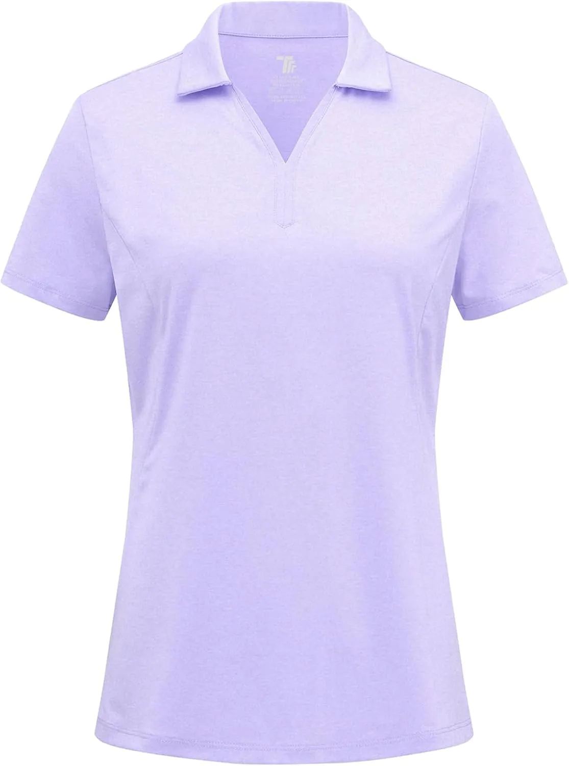 Gopune Women's Short Sleeve Golf Shirts V Neck Collared Tennis Tops Quick Dry UV Protection