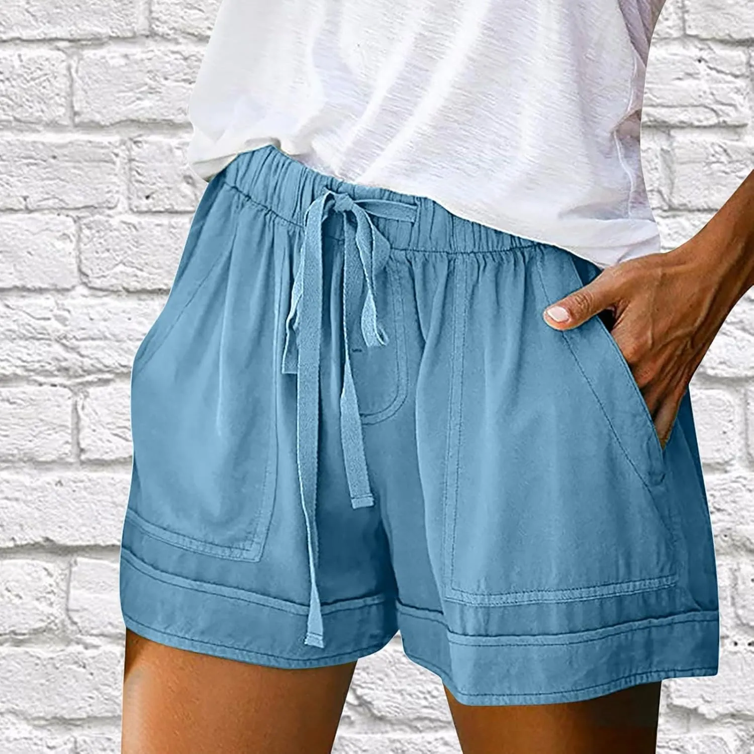 Gym Shorts for Women Wide Leg Elastic Waist Lounge Cute Shorts Beach Cruise Shorts Big and Tall Shorts Capris Pants