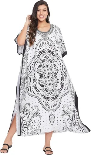 Gypsie Blu Ladies Kaftan Kimono Maxi Style Dress Plus Size Caftan Long Swimsuit Cover up Beach Dress for Women
