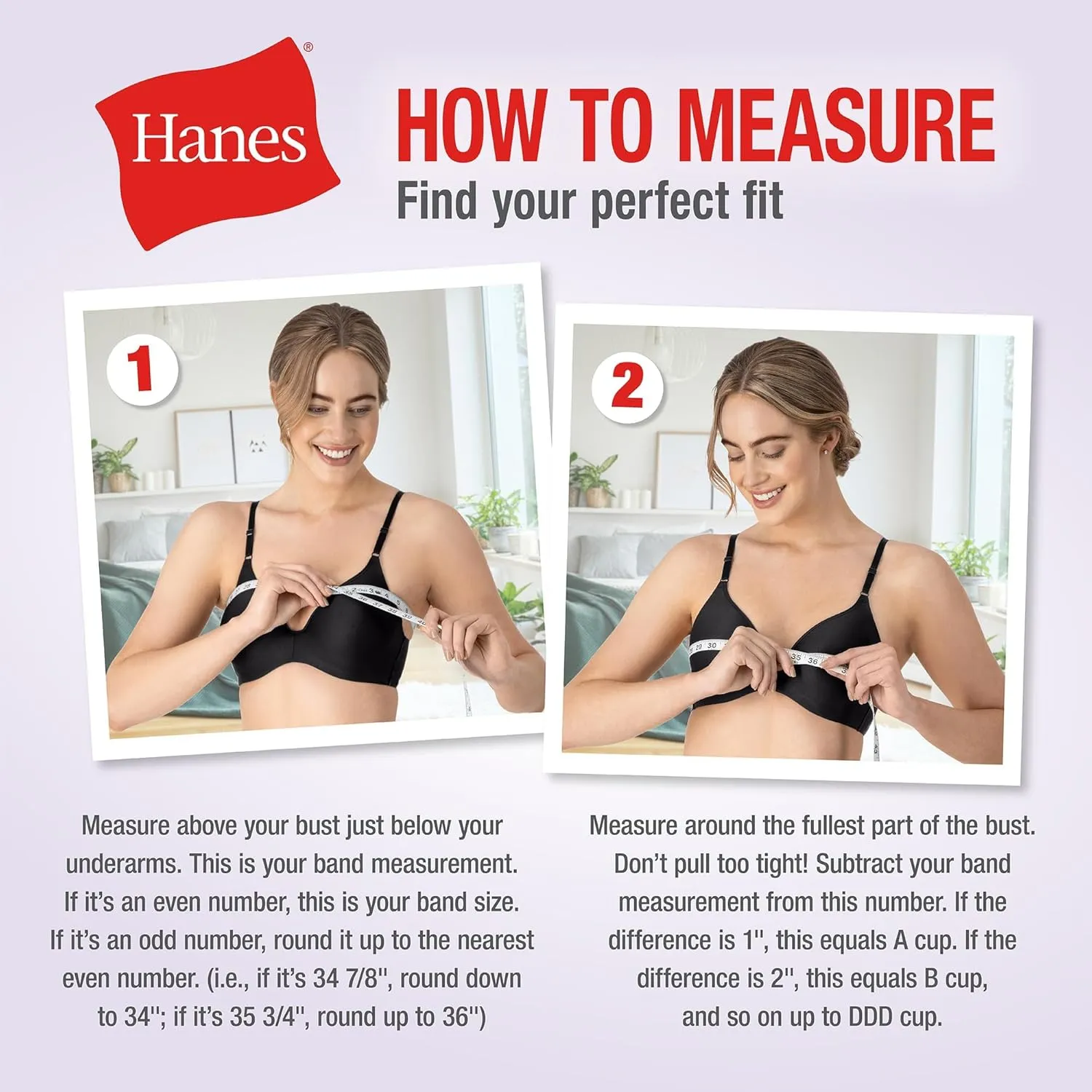 Hanes Women's Oh So Light Wireless T-Shirt Bra with ComfortFlex Fit and Comfort Foam