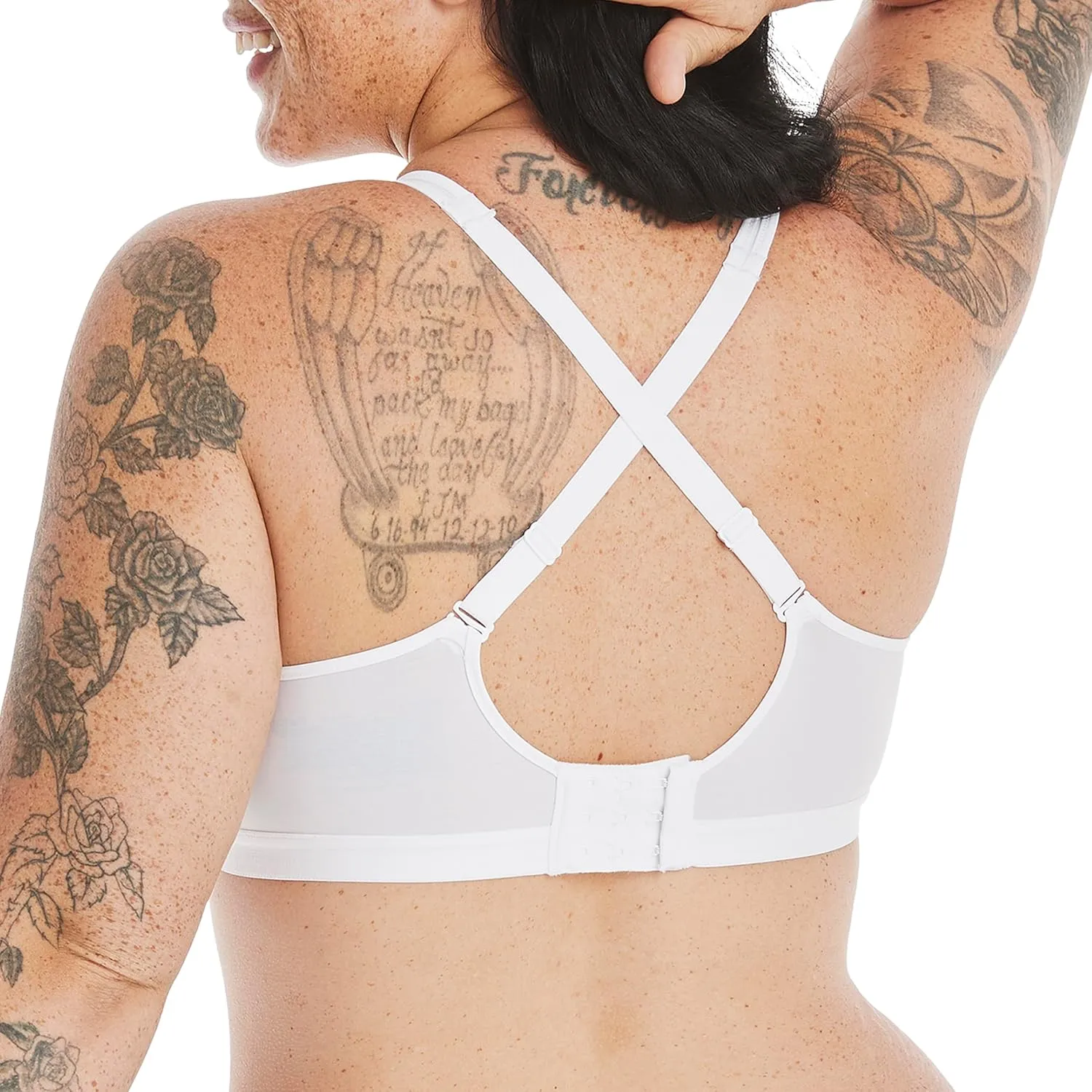 Hanes Women's X-Temp Wireless Bra, Cooling Mesh T-Shirt Bra, ComfortFlex Fit Wirefree Bra