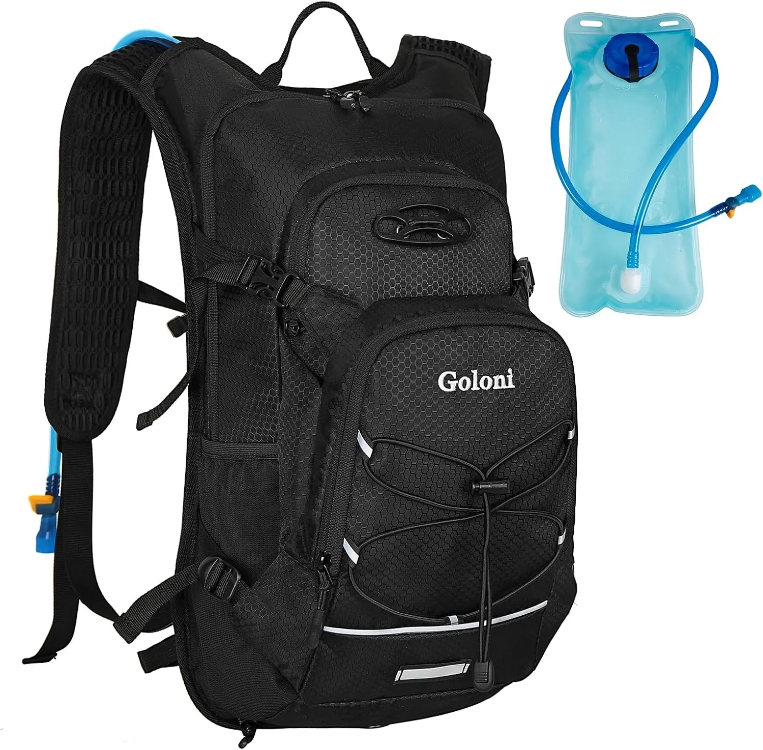Hydration Backpack,Lightweight Hiking Backpack with 2L Water Bladder,Water Backpack for Biking, Running, Festival