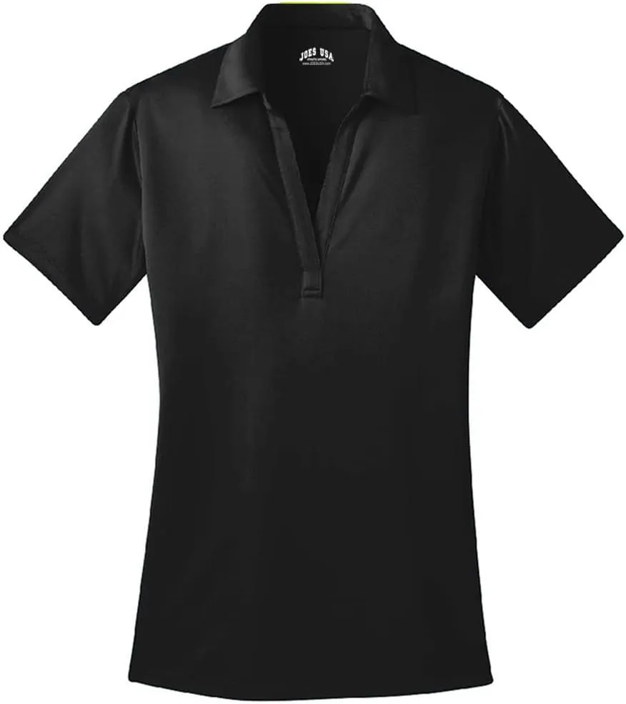 Joe's USA Ladies Silk Touch Golf Polos in 15 Colors - Sizes XS-4XL