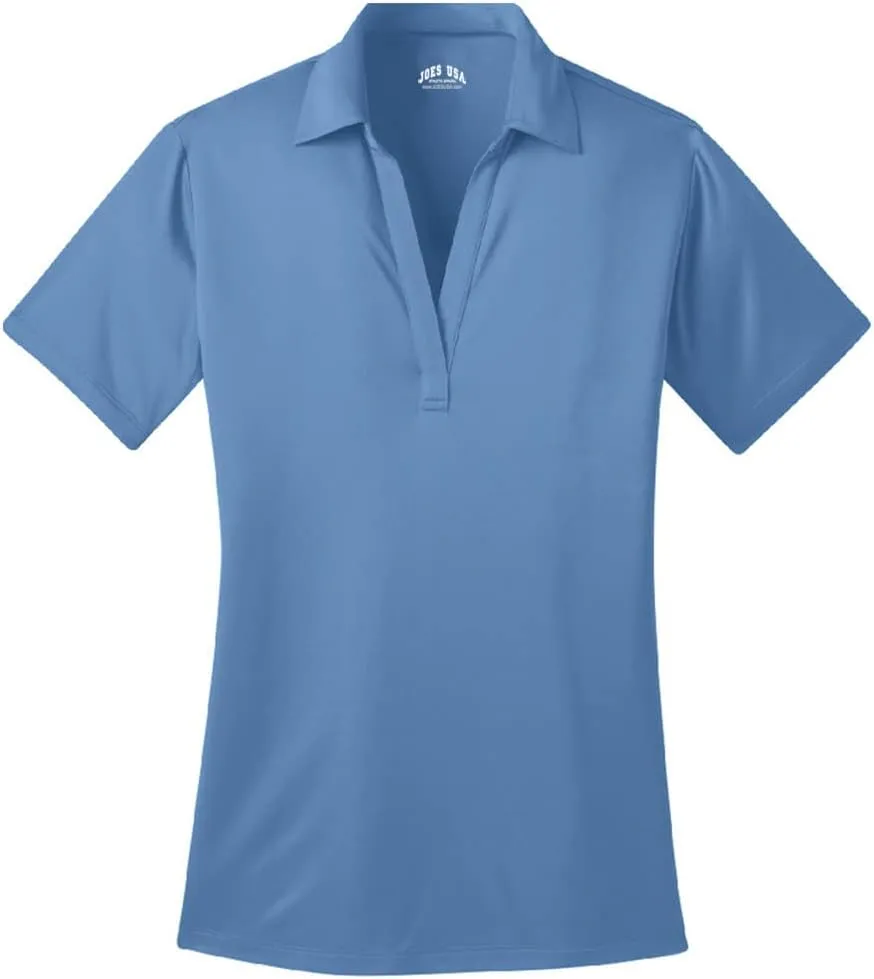 Joe's USA Ladies Silk Touch Golf Polos in 15 Colors - Sizes XS-4XL
