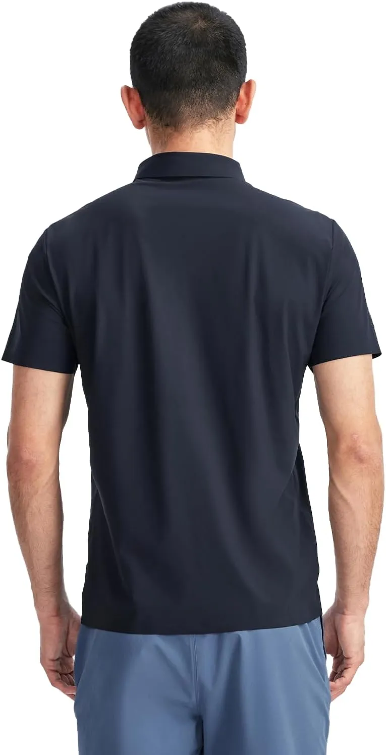KAILAS Men's UPF 50  UV Sun Protection Short Sleeve Polo Shirts in Classic Fit