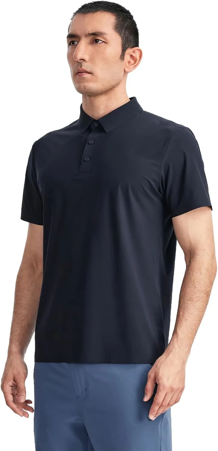 KAILAS Men's UPF 50  UV Sun Protection Short Sleeve Polo Shirts in Classic Fit