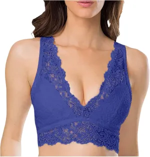 Lace Bra for Women Sexy Deep V See Through Bra Lingerie Push Up Support Wireless Bras Womens Everyday Bras Bralettes