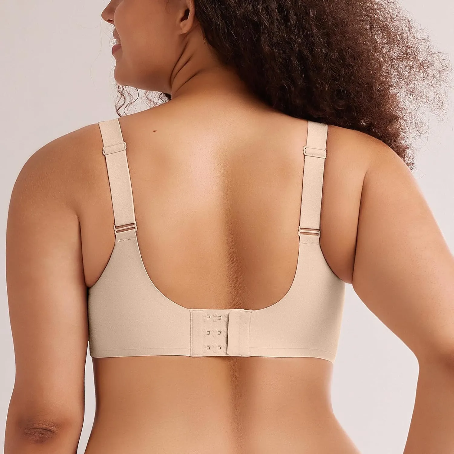 Lace V Seamless Bras for Women No Underwire Bralettes Push Up Wireless Supportive Full Coverage Everyday Bras