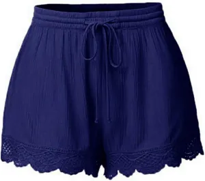 Linen Shorts for Women Lounge Walking Athletic Long Shorts Casual Sweat Shorts High Waisted Pants Plus Size Clothes