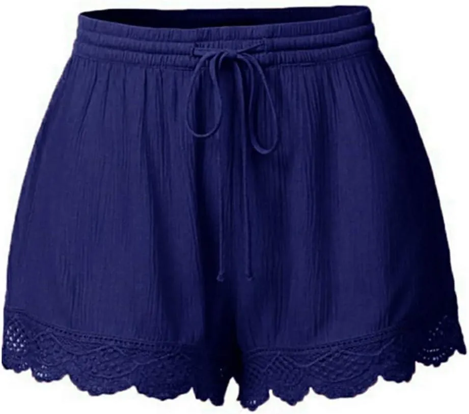 Linen Shorts for Women Lounge Walking Athletic Long Shorts Casual Sweat Shorts High Waisted Pants Plus Size Clothes