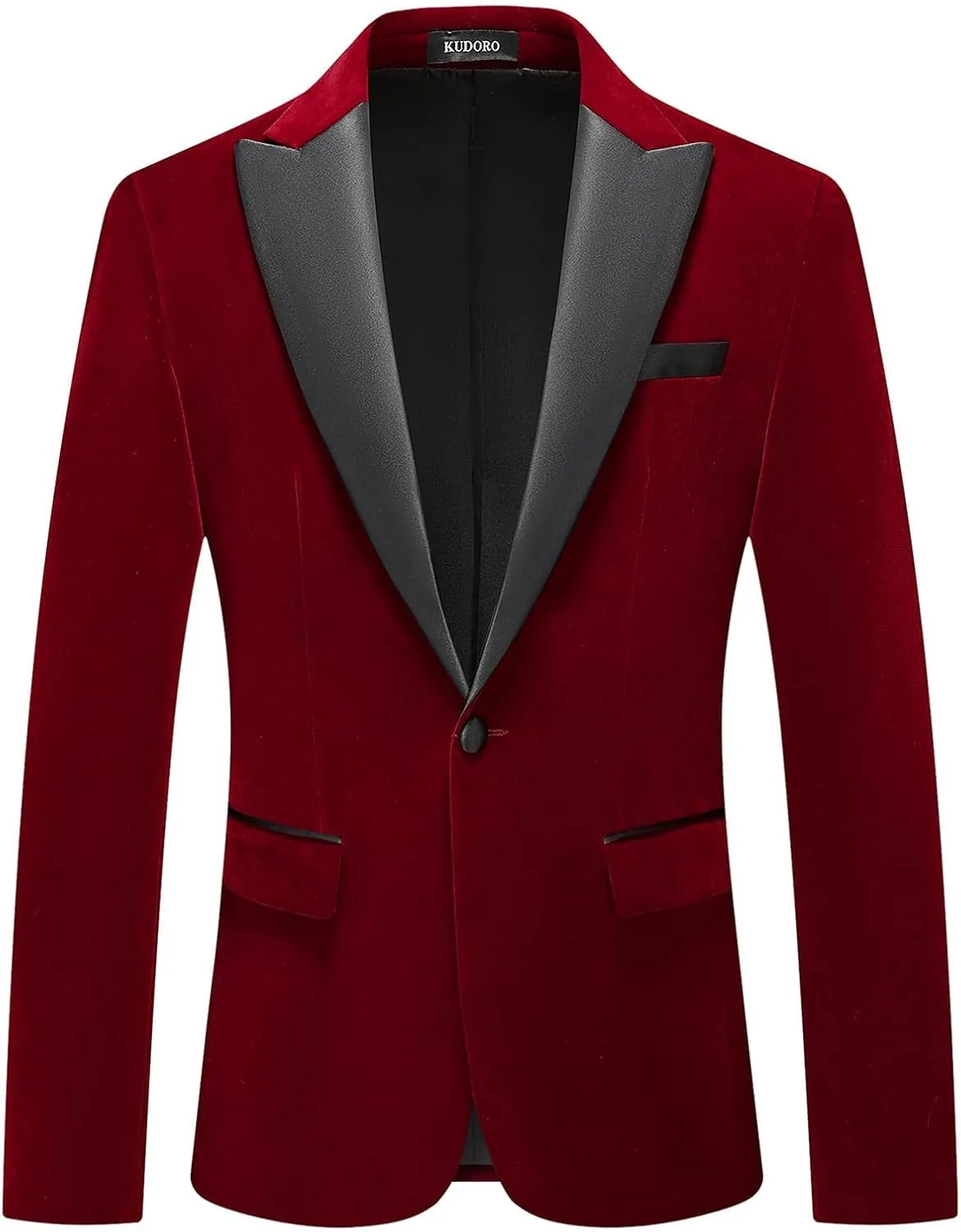 Mens Velvet Blazer Slim Fit Suit Jacket for Men Peaked Lapel One Button Tuxedo Blazer Wedding Prom Dinner