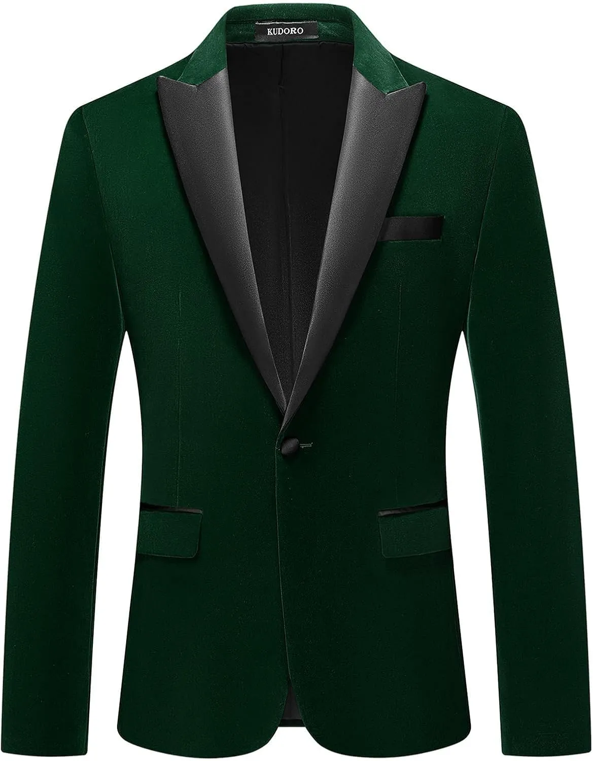 Mens Velvet Blazer Slim Fit Suit Jacket for Men Peaked Lapel One Button Tuxedo Blazer Wedding Prom Dinner