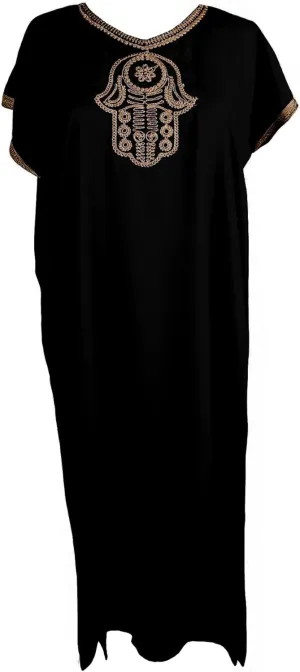 Moroccan Kaftan Dress  One Size Plus for Women as Loungewear, Beach Cover-Up, Bridal, Bridesmaid, Honeymoon & Daily Wear
