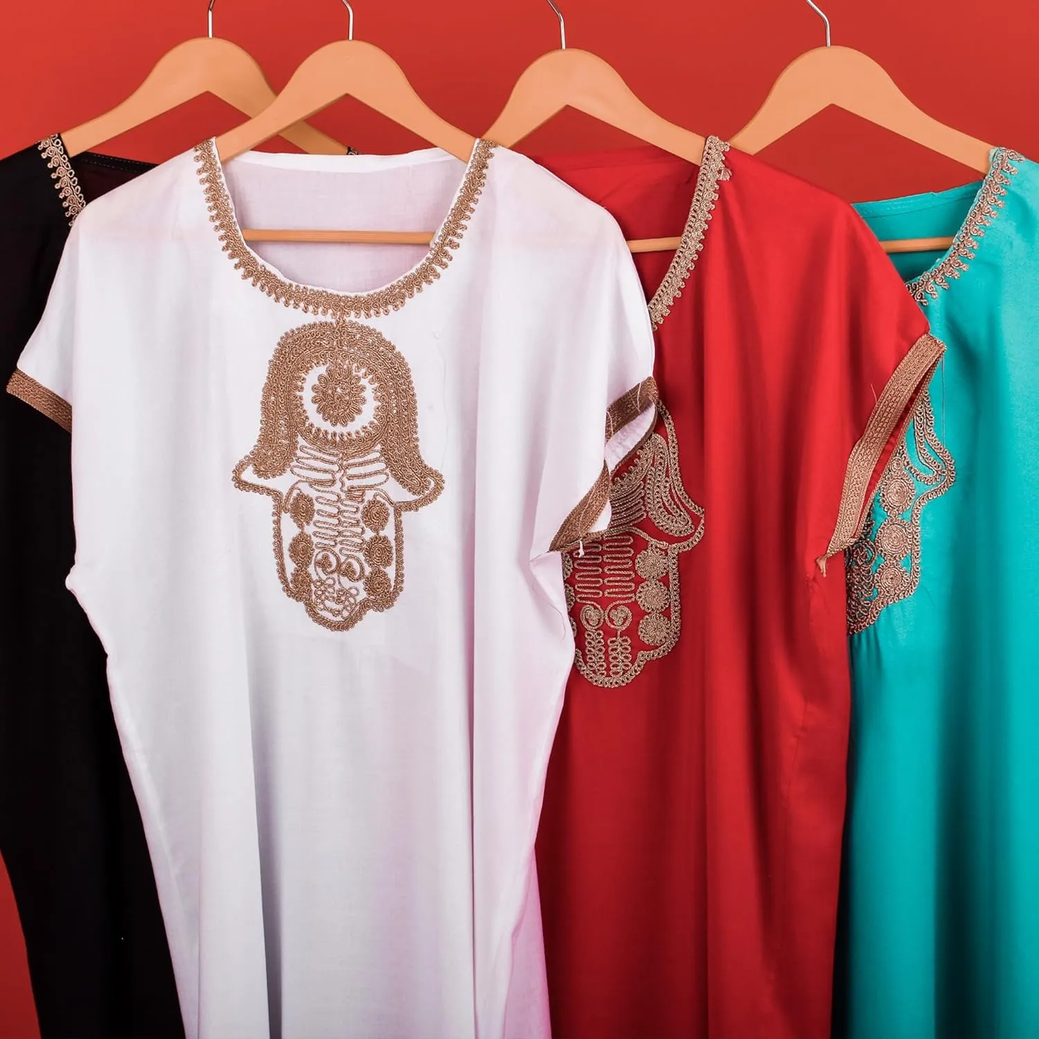 Moroccan Kaftan Dress  One Size Plus for Women as Loungewear, Beach Cover-Up, Bridal, Bridesmaid, Honeymoon & Daily Wear