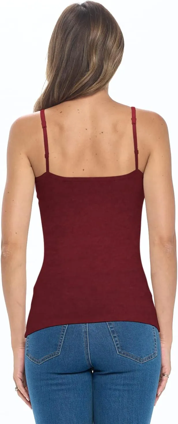 Natural Uniforms Women's Camisole Tank Top-Breathable Cotton Stretch