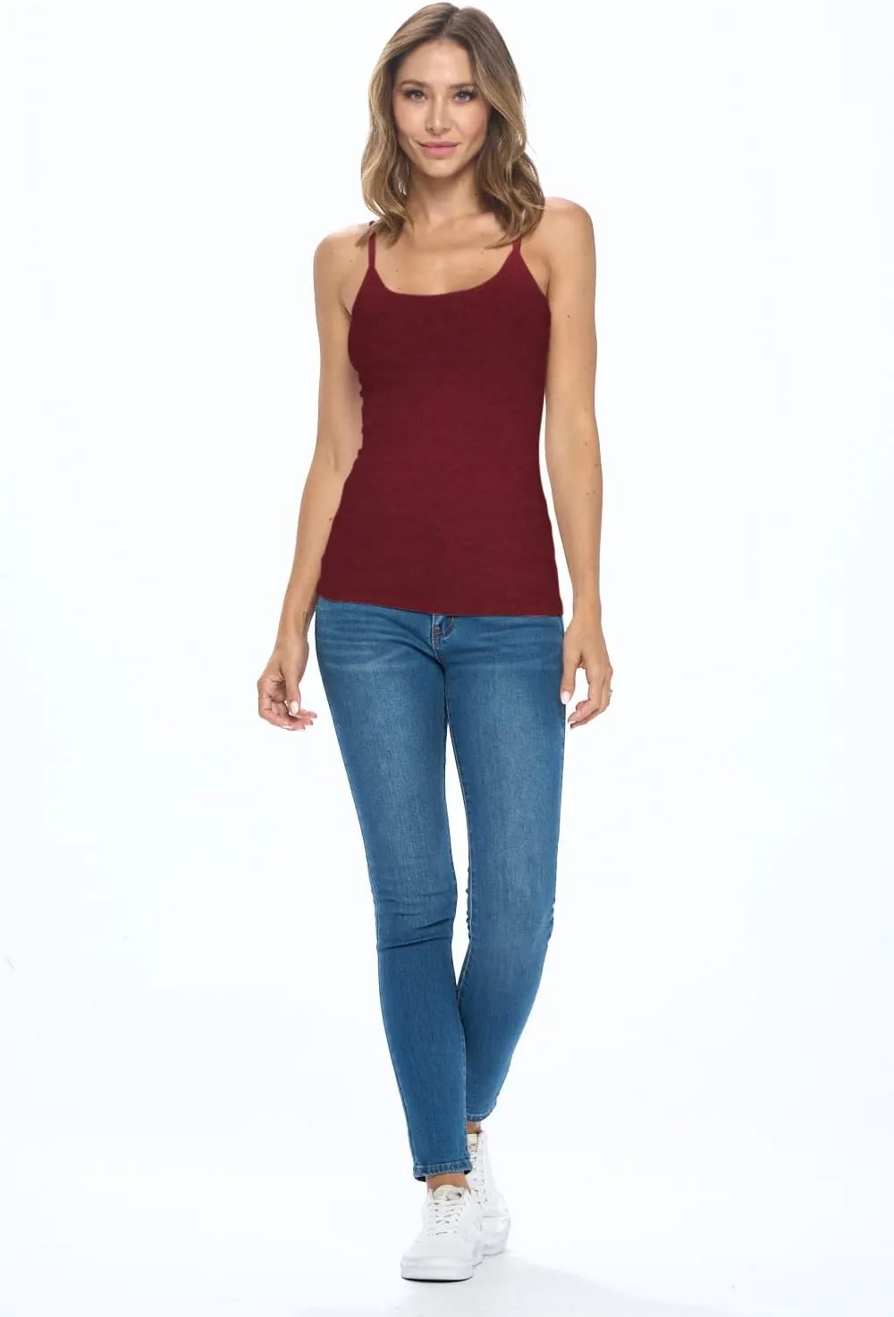 Natural Uniforms Women's Camisole Tank Top-Breathable Cotton Stretch