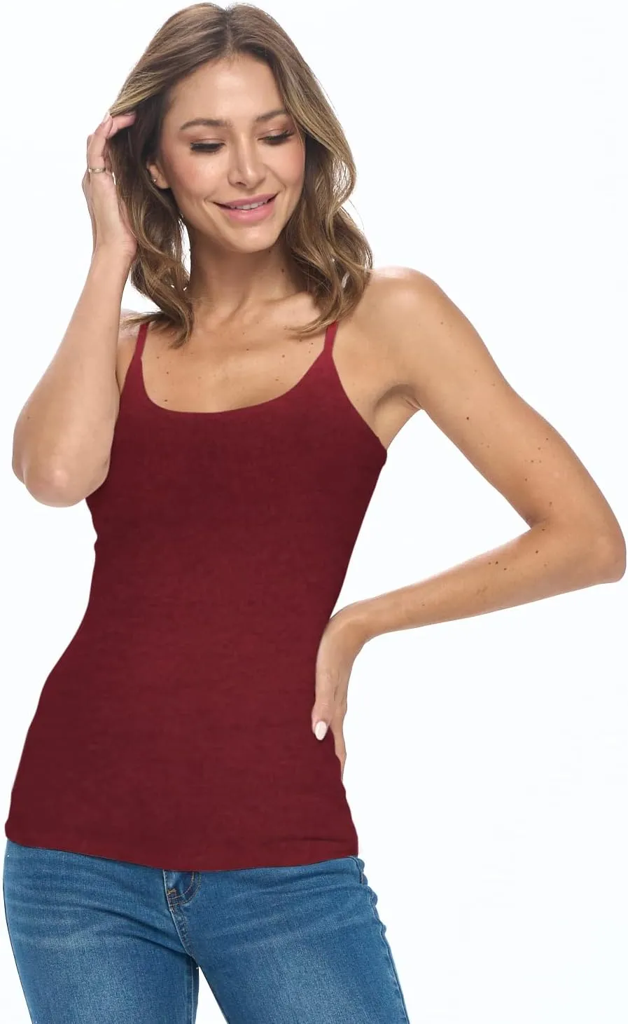 Natural Uniforms Women's Camisole Tank Top-Breathable Cotton Stretch