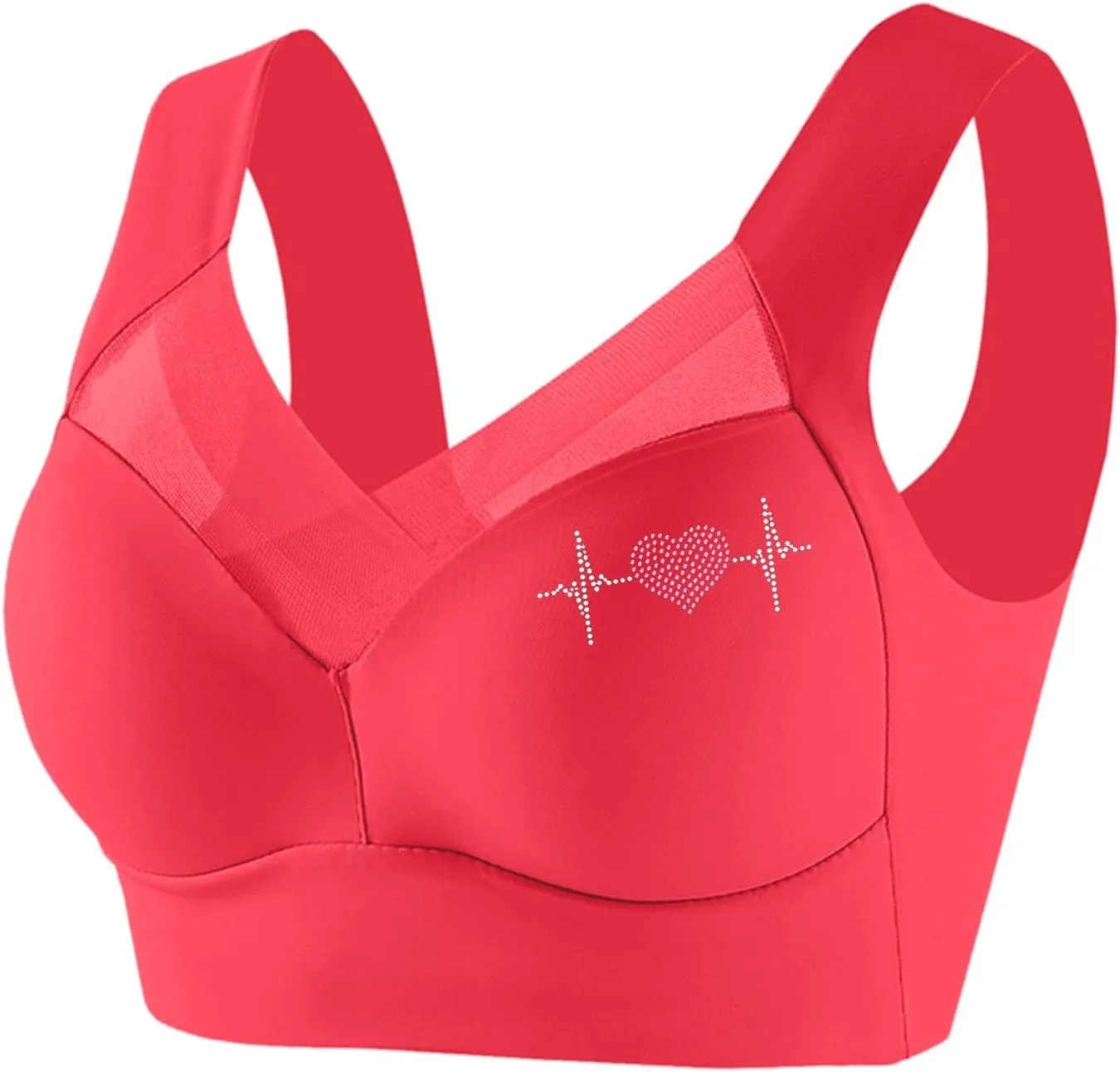 Plus Size Bras for Women Wireless Push up Bra Seamless Bralette Comfort Supportive Bra Regular Full Coverage Lingerie