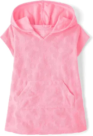 The Children's Place Girls' and Toddler Hooded Swim Coverup