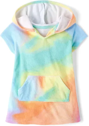 The Children's Place Girls' and Toddler Hooded Swim Coverup
