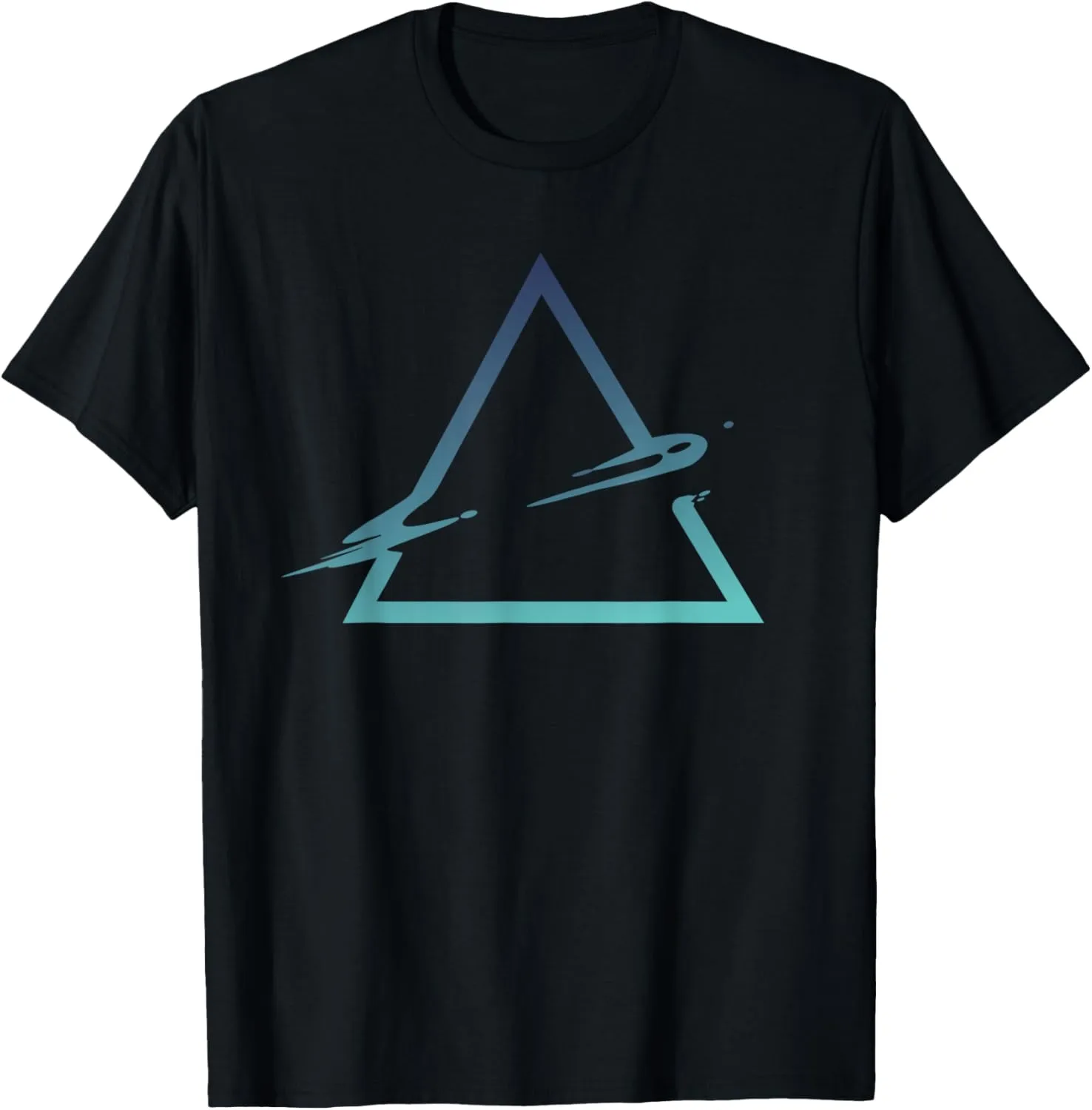 Triangle Geometric Gradient Artsy Geometry Abstract Art T-Shirt