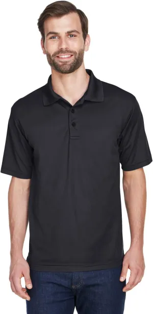 UltraClub Men's Cool & Dry Mesh Piqu Polo XL BLACK