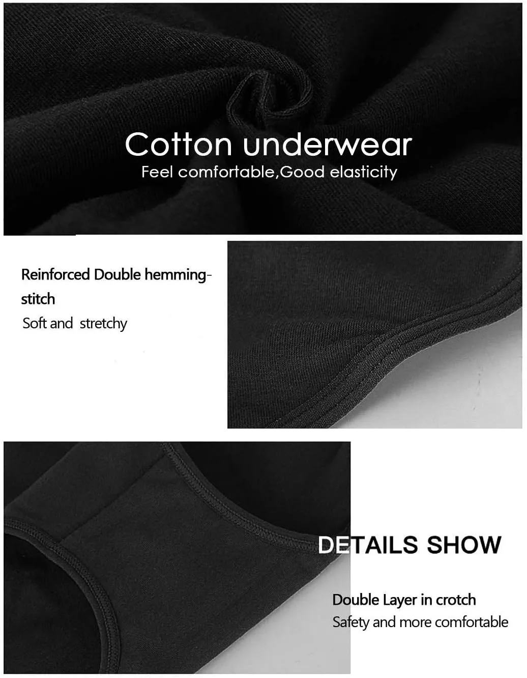 UMMISS Womens Underwear,Cotton High Waist Underwear for Women Full Coverage Soft Comfortable Briefs Panty Multipack