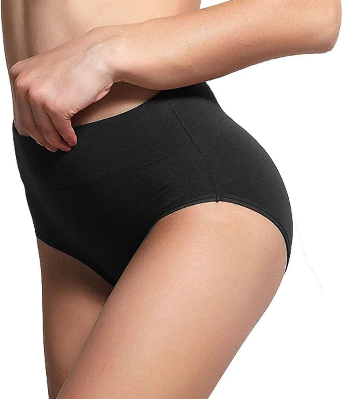 UMMISS Womens Underwear,Cotton High Waist Underwear for Women Full Coverage Soft Comfortable Briefs Panty Multipack