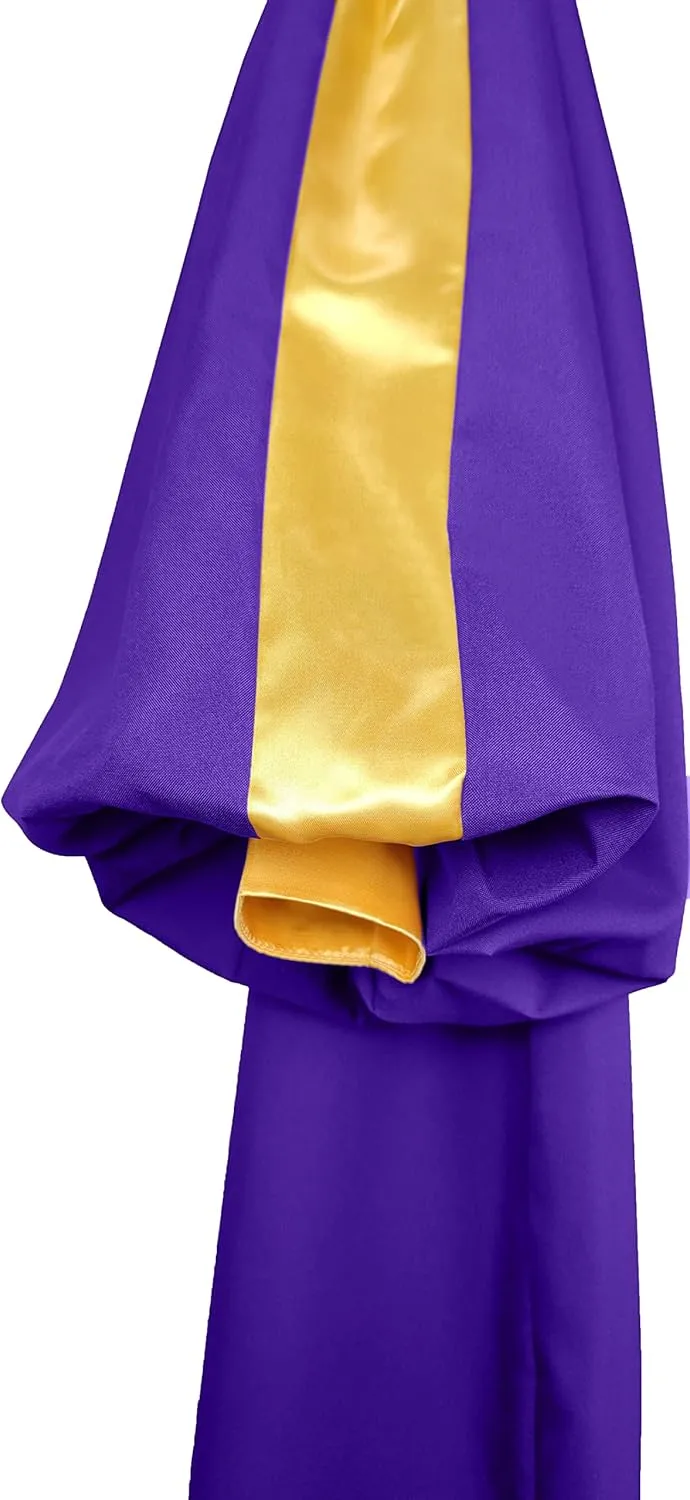 Unisex Adult Choir Robes Matte Finish for Baptisms with Cuff Sleeves
