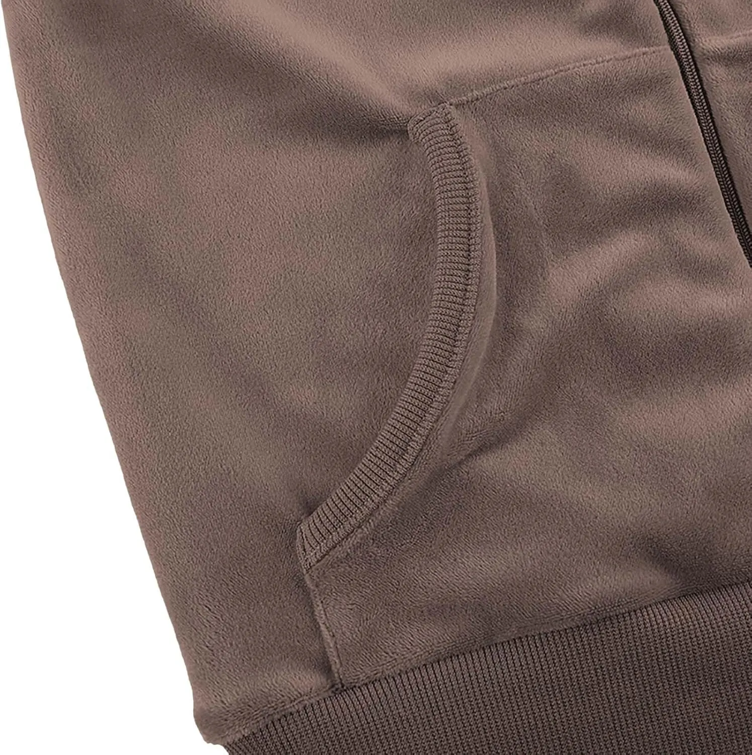 Velour Sweat Suits for Women 2 Piece Outfits Tracksuits Long Sleeve Zip Up Hooded Jacket Wide Leg Pants Casual Y2k Suit